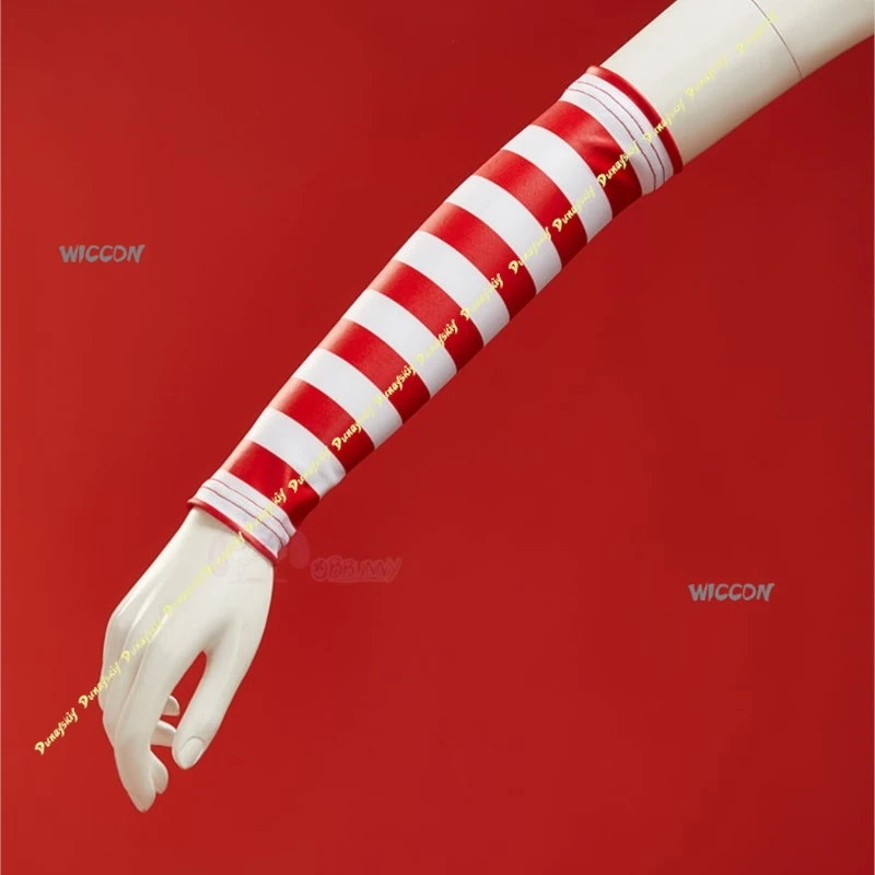 Disfraces de Cosplay uniforme niñas M rojo amarillo mujeres delantal C vestido falda sombrero calcetines fiesta escenario ropa Sexy Navidad Halloween conjunto