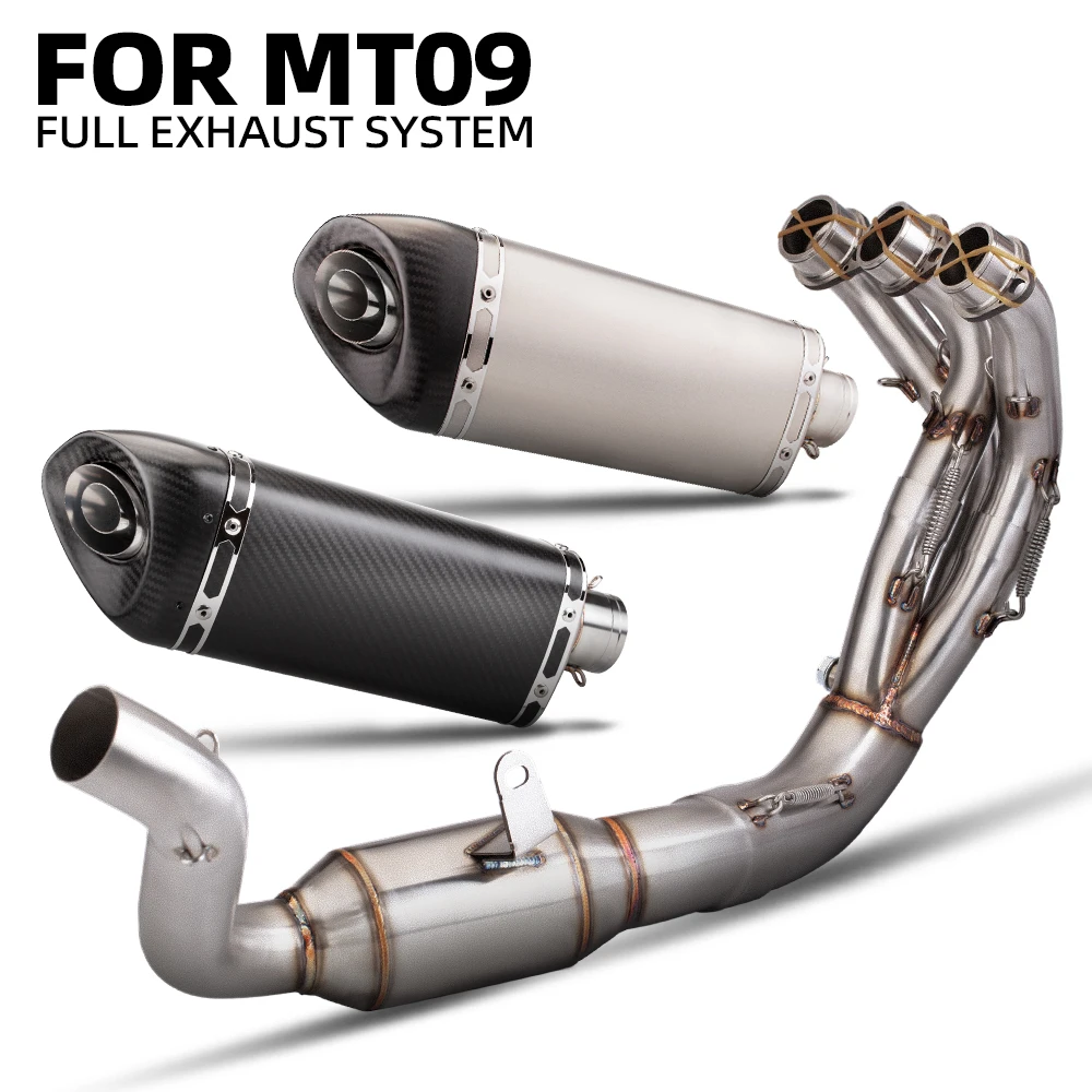 

For Yamaha MT09 MT09SP FZ09 XSR900 V3 2021-2023 Motorcycle Exhaust Full System Manifold Connect AKRA M20 Muffler with DB Killer