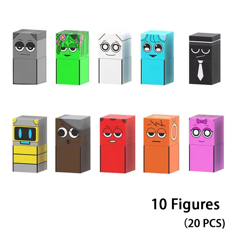 磁気ビルディングブロック Sprunki Mine World マグネットキューブセット 男の子 女の子 子供用 年齢 3+ DIY モデル 子供 STEM 感覚 MusicToy ギフト