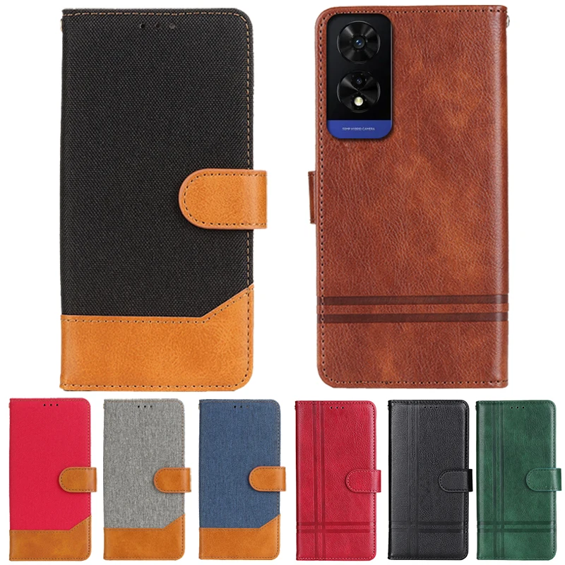 カードホルダー付き保護カバー,tcl 505,tcl505, t509k, t5094用レザーケース