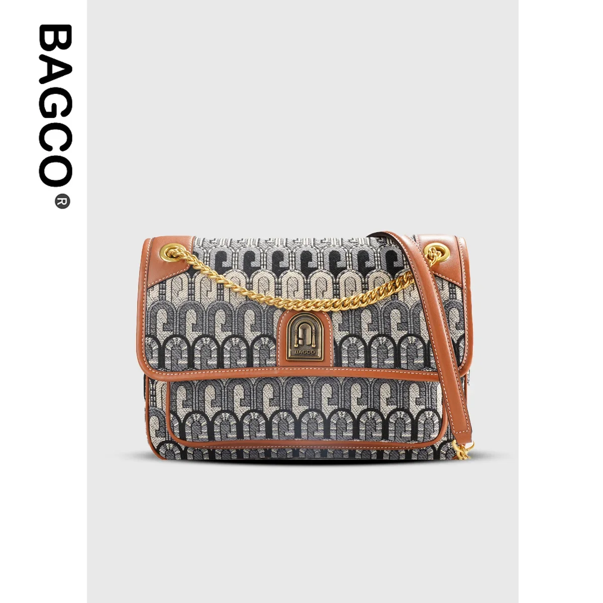 

BAGCO | Сумка через плечо G из жаккардовой ткани с верхней ручкой