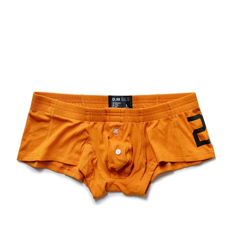 Men's Underwear Low Waist BoyShorts Button Letter 20 Gay Sexy Briefs Penis Pouch Wear Fashion Comfortable Soft Panties