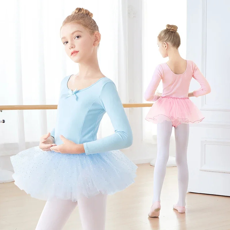 Girls Ballet Leotards Kids Dance Bodysuits Ballet Tutu Dress Bubble Skirts Child  Birthday Skirts Gymnastics Leotards