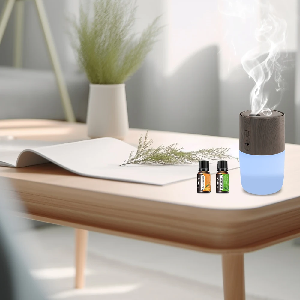 

Диффузор для дома, 7 цветов, светодиодный увлажнитель под дерево, 300 мл, ультразвуковой автомобильный домашний диффузор для ароматерапии с функцией очистки воздуха