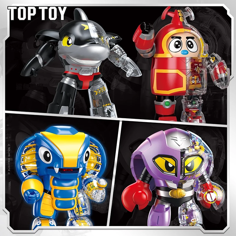 

Toptoy B-Robo Kabutack Shark Chili Cobrander Assemble Robots Toys Doll Desktop Ornament Room Decoration Car Decoration Kids Gift
