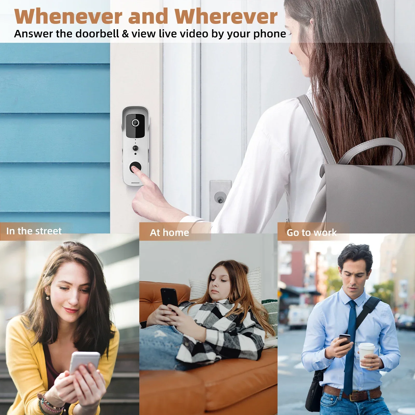 Tuya Doorbell Camera Wireless Bundle Video Doorbell WIFI HD Outdoor Phone Door Bell Camera Security Video Intercom Waterproof