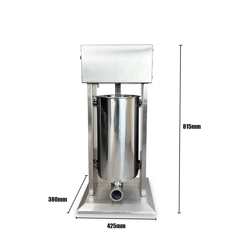 JINKUN الفولاذ المقاوم للصدأ آلة حشو السجق الكهربائية 15L سعة فراغ حالة جديدة منفذ المصنع المباشر