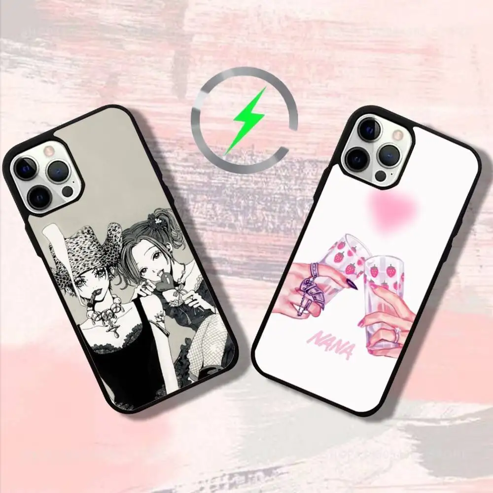 

Anime N-Nanas Phone Case For iPhone 17,16,15,14,13,12,11,Pro,Max,Plus,Mini,SE4,E Magnetic Magsafe Wireless Charging