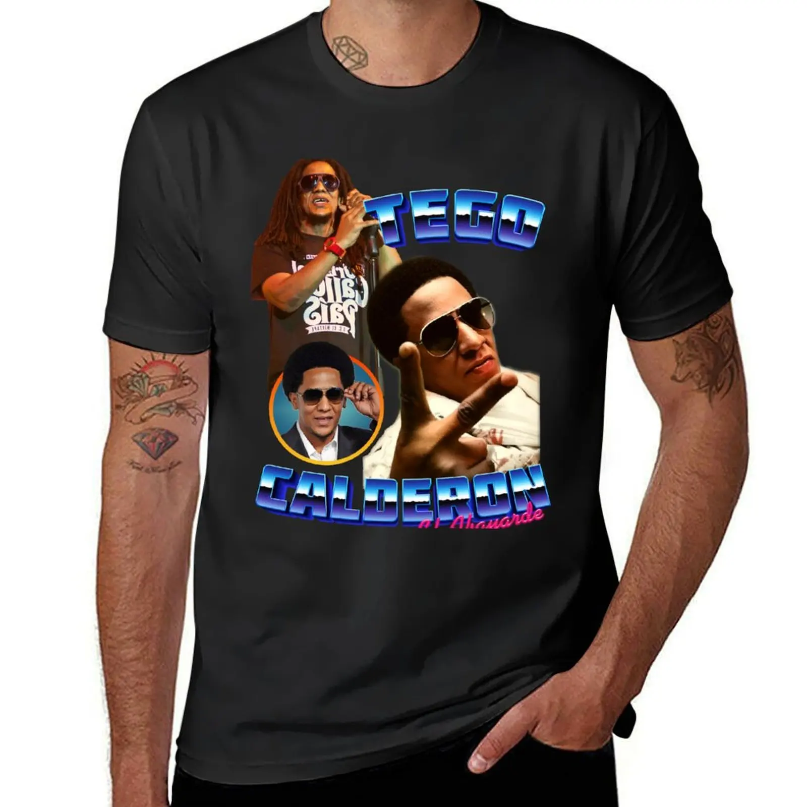 Tego Calderon Retro T-Shirt quick-drying boys whites mens t shirt graphic