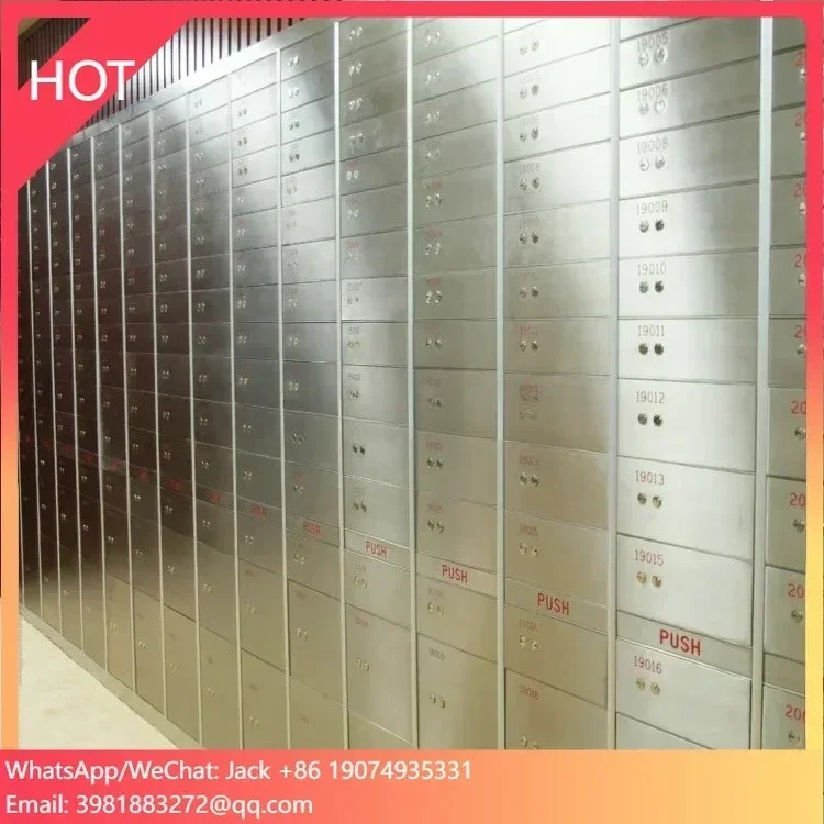 High Precision Double Lock Waterproof Steel Plate Bank Safe Deposit Box