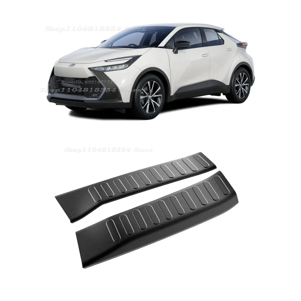 Accesorios exteriores para Toyota CHR C-HR 2024 2025 ABS cromado negro cubierta de carrocería de puerta lateral embellec