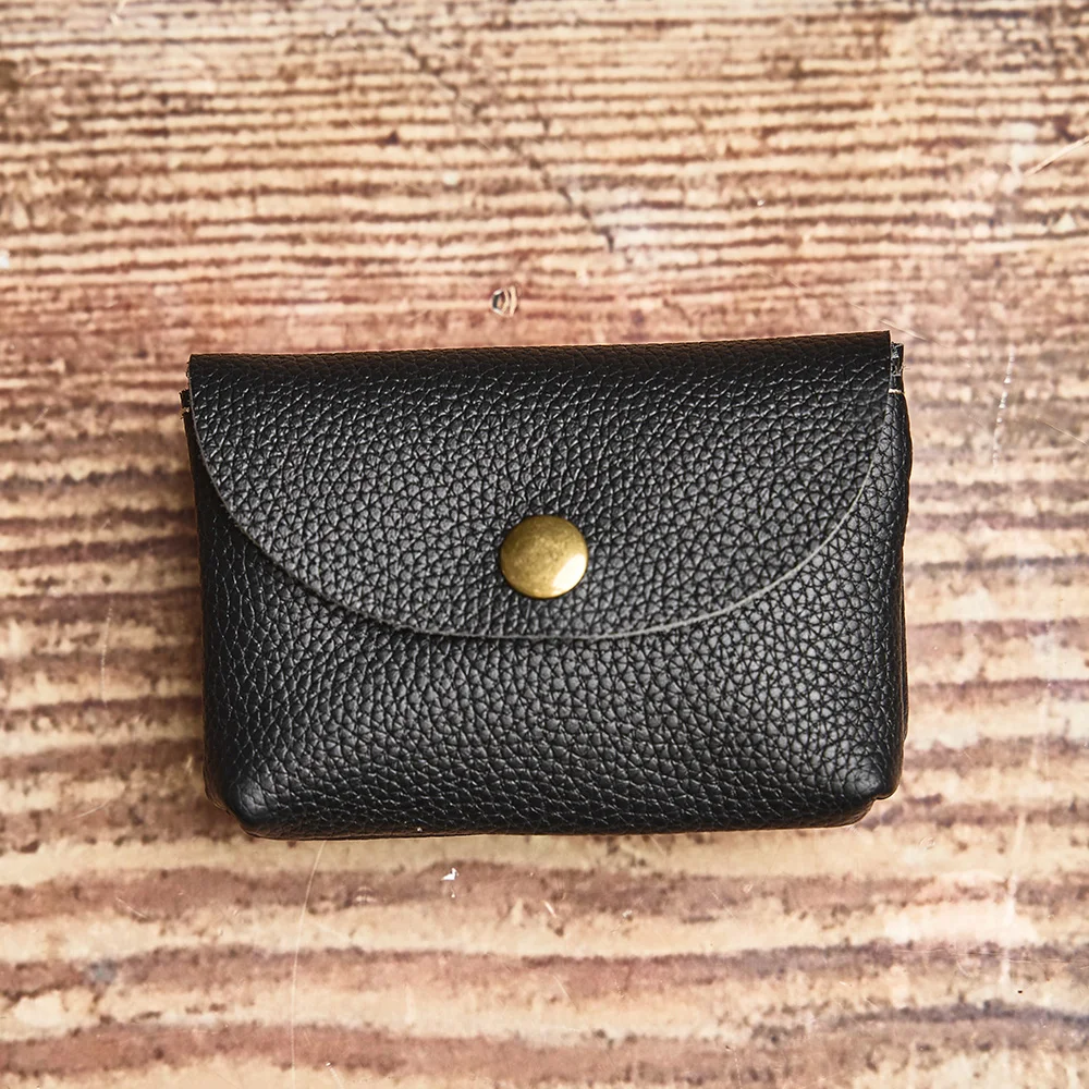 NUPUGOO Echtes Leder Retro Geldbörse männer Doppel Brieftasche Kleine Karte Tasche Männer Und Frauen Universal Münze Schlüssel Tasche – Detail 19