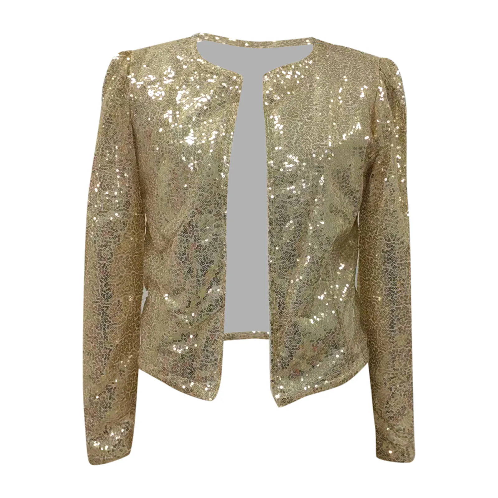 Women Fashion Sequin Jacket Coat Autumn Winter Glitter Party Cardigan Jackets Female Streetwear Coats Plus Size куртка женская