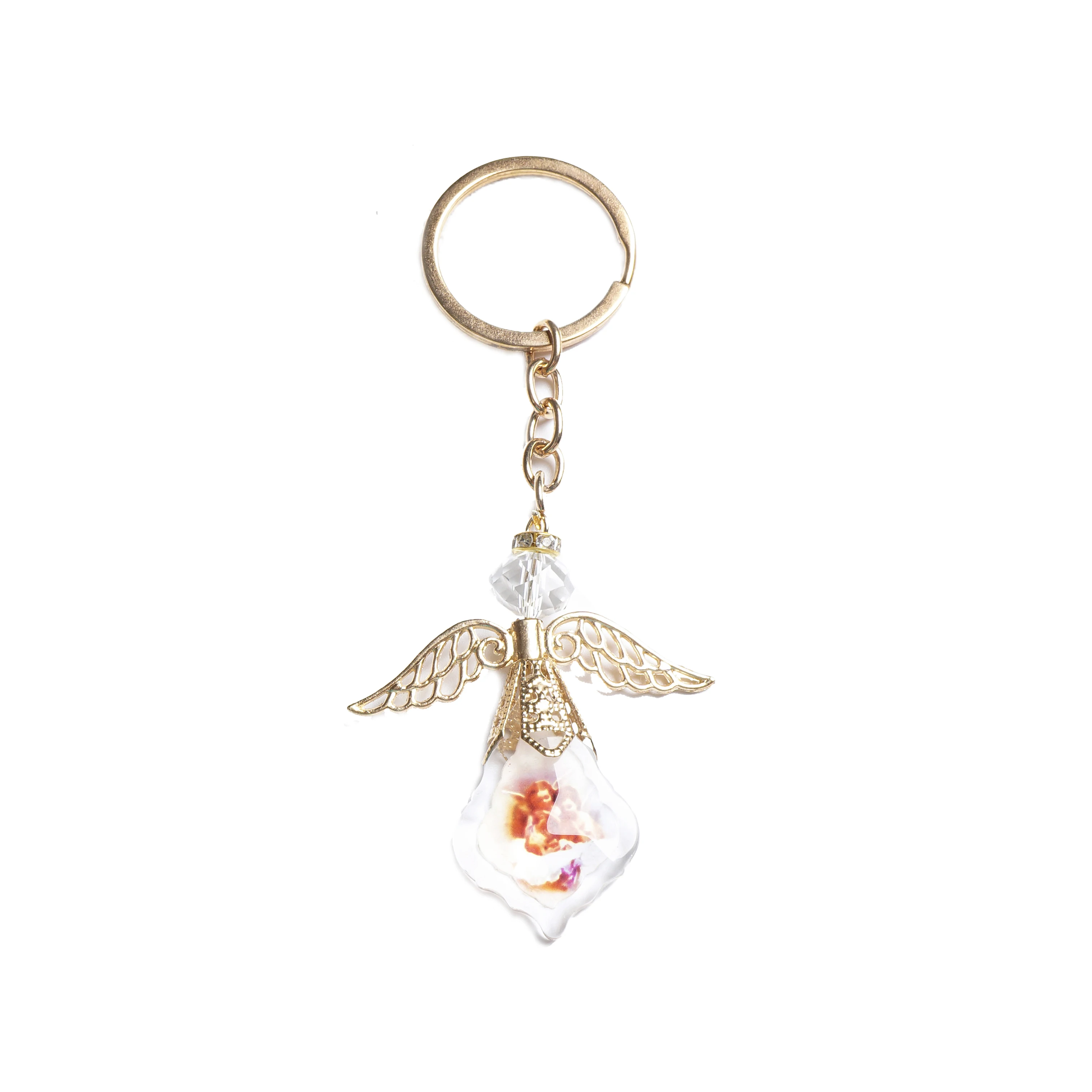 

Baptism Guardian Angel Crystal With Angel Keychain Recuerdos de Bautizo First Communion Wedding Shower Birthday Party Favor