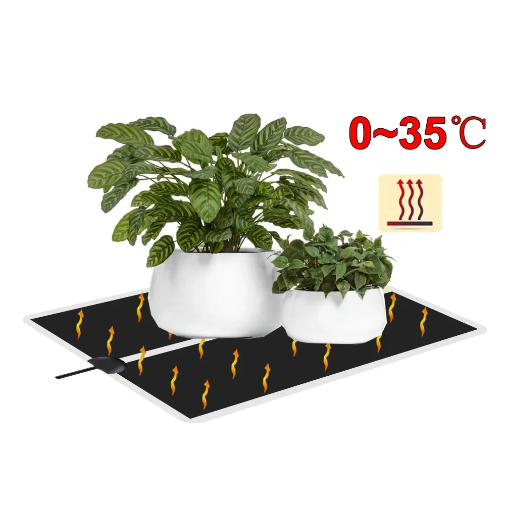 5~28W Seedling Heat Mat Plant Seed 220V~240V Pet Winter Heating Mat Plant Flower Vegetable Anti-cold Reptile Vivarium Heat Mat