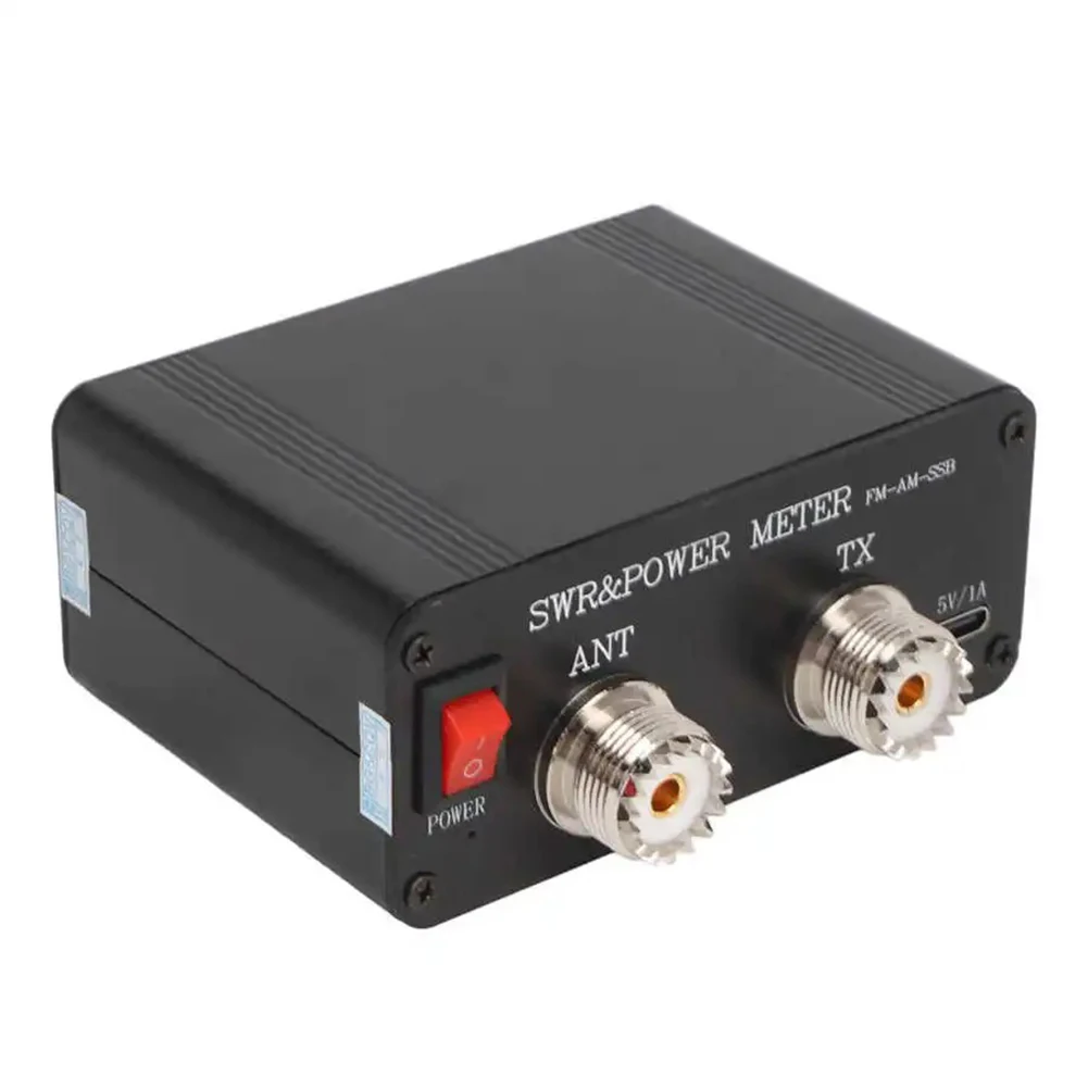 

LCD Display Meter Digital SWR Meter Field Testing 120W Power Rating Adjustable Alarm Settings For Amateur Radio