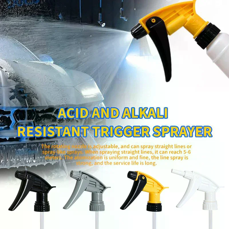 Special Chemical Resistant Trigger Sprayer Nozzle For Car Washing Film Mounted Small Spray Bottle Nozzle Car Washing Tool