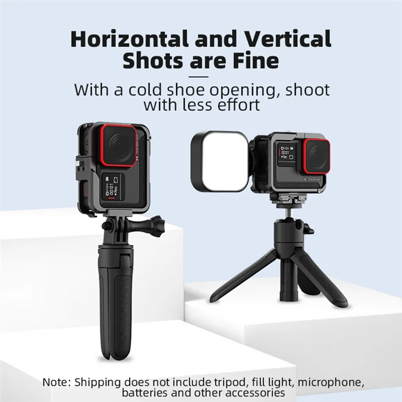 Металлическая клетка для Insta360 Ace, металлический каркас, защитный чехол, детали для камеры, аксессуары, быстросъемное крепление