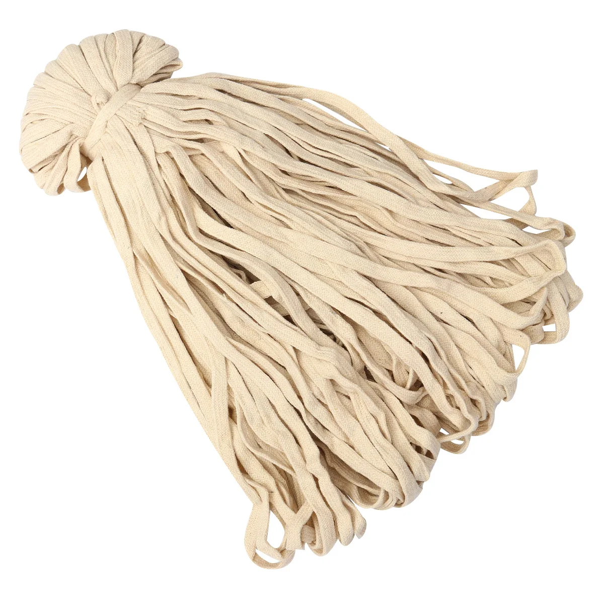 

1 Roll Durable Braided Cotton Flat Rope Bright Color 10mm Width 85m Length for DIY Costume Waist Shoelace Bag Strap