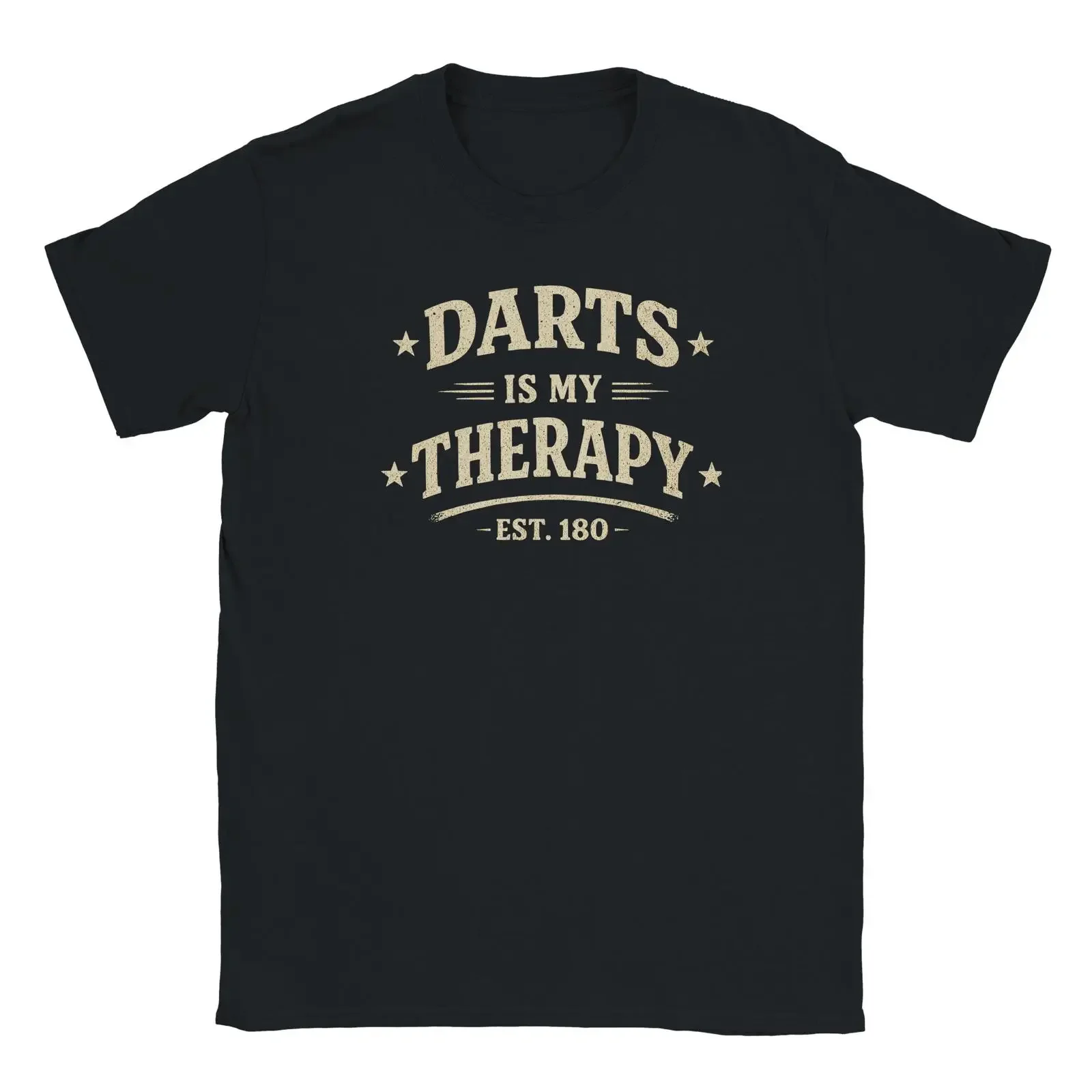 Darts Is My Therapy T Shirt Funny Retro Player Pub Humor Dartboard for League vintage Washed Slightly graphic Comfortable