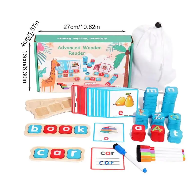 Jeu d'orthographe et de lettres assorties pour enfant, jouet d'apprentissage précoce