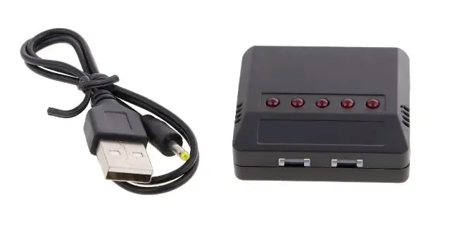 1S 3.7V Lipo Battery Adapter Charger 5 Port USB Charger with Cable for RC Syma X5SW X5C X5 X5HW X55 X4 H107C/107D/107L WL TOYS