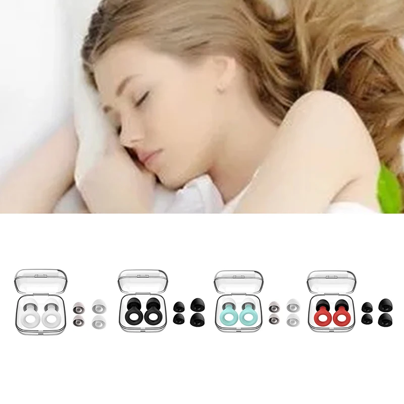 New Silicone Swimming Earplug Sleep Noise Ear Plug Canceling Noise Reduction Supplies Soundproof Noise Canceling Earplugs