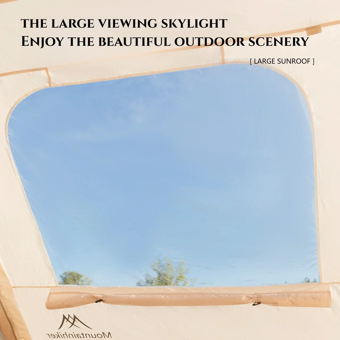 خيمة كوة كبيرة قابلة للنفخ للتنزه في الهواء الطلق من قماش أكسفورد خيمة سقف للنزهات والتخييم والمقصورة المحمولة خيمة عائلية