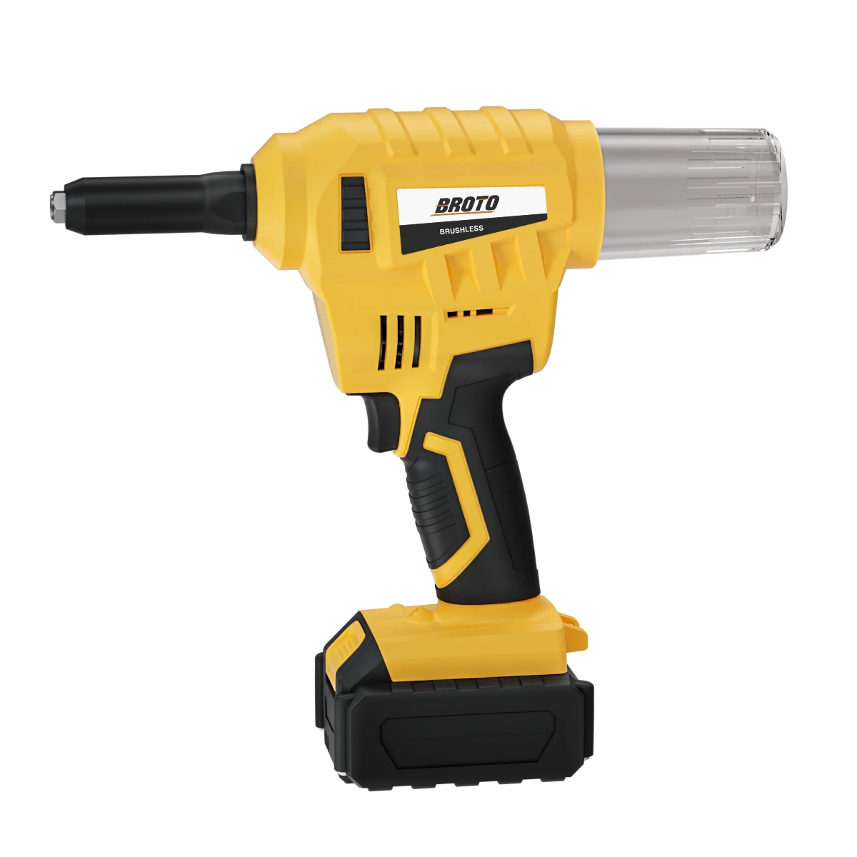 Maximum Pull 15000N 2PCS Battery And Charger Cordless Brushless Electric Rivet Gun