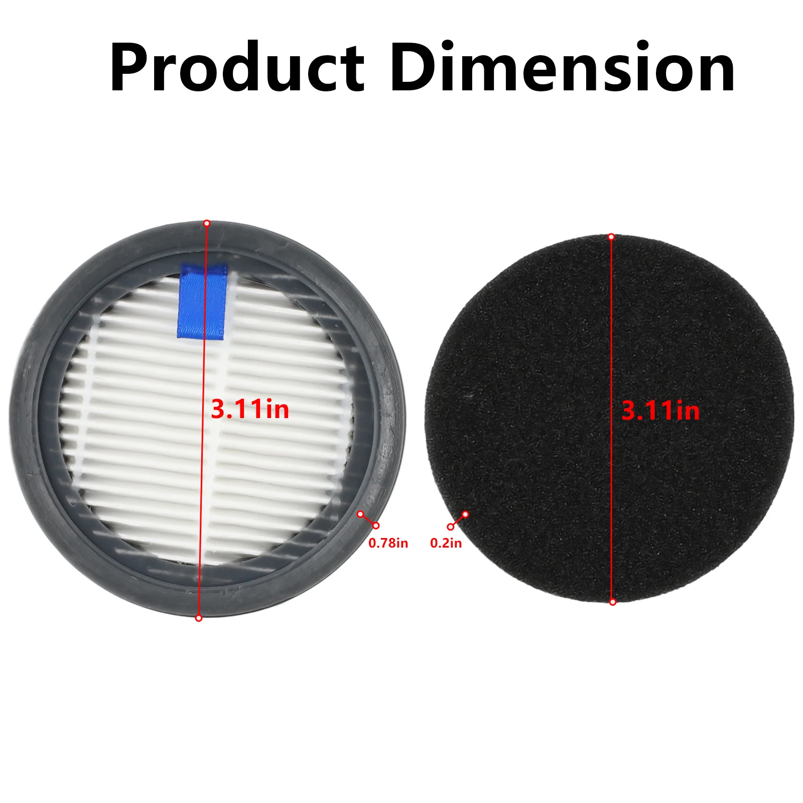 

High Quality Practical Exquisite Filter Sponge Filters And 9 Pack Filters For Afoddon For ORFELD Sponge Filters