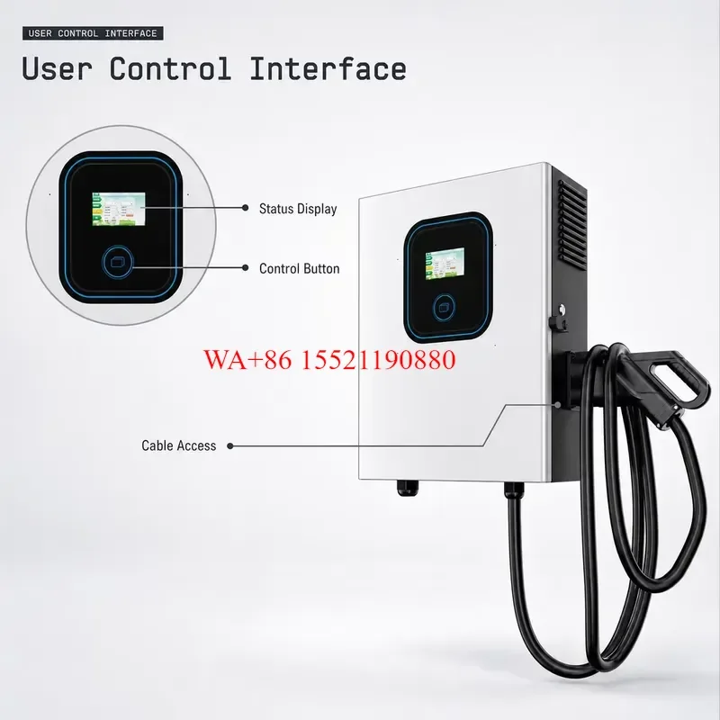 WMWMNU for KRJI 20kW 30kW 40kW EV DC Charging Station Customizable with CCS1 CCS2 GB/T NACS Standard Interfaces