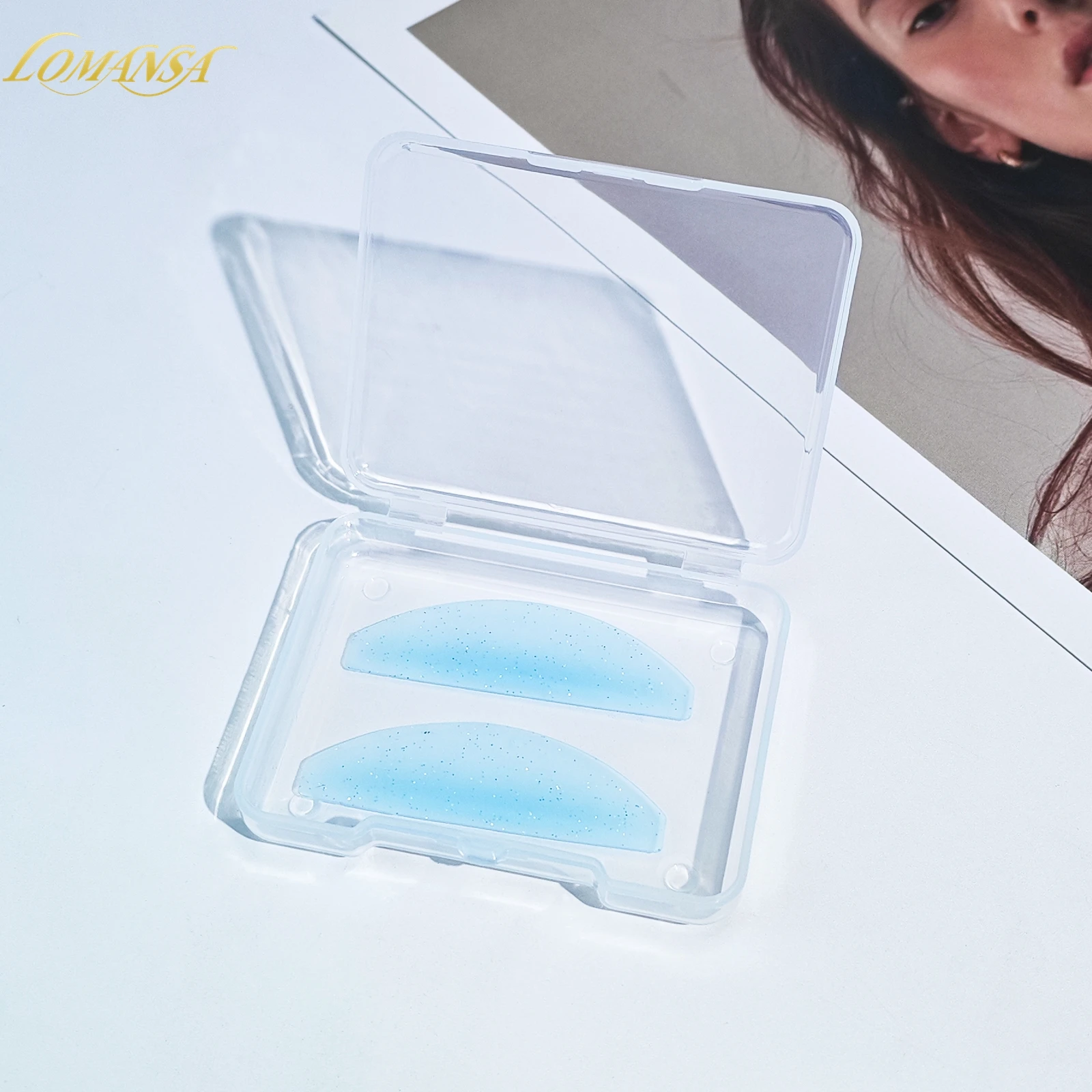 Lomansa 2 Stück Koreanische Wimpernlifting-Pads Flache Silikon-Pads für Dauerwellen-Lotion Nr. 1 Wimpern-Weichmacher-Pads Make-up-Tool – Detail 10