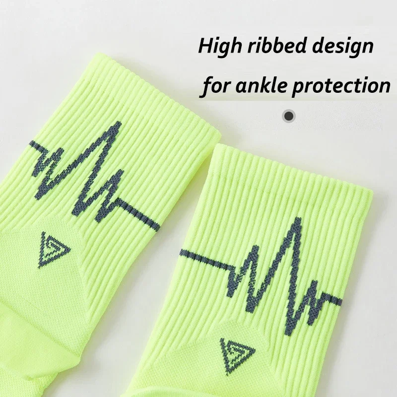 Xiaomi 3 Pair Outdoor Sports Marathon Seasons Running Crew Socks Men/Women Colorful Quick Dry Exercise Fitness Training Sock