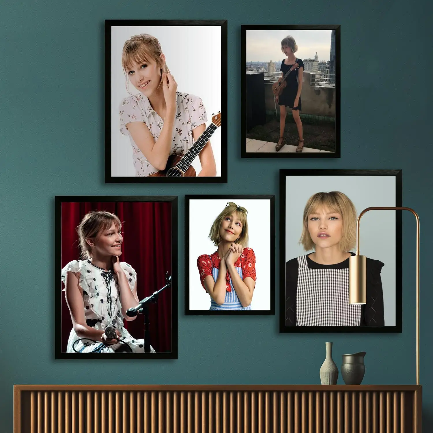 ملصق فني من القماش Grace VanderWaal، طباعة صورة فنية جدارية، ملصقات ديكور غرفة نوم عائلية حديثة، لوحة زخرفية