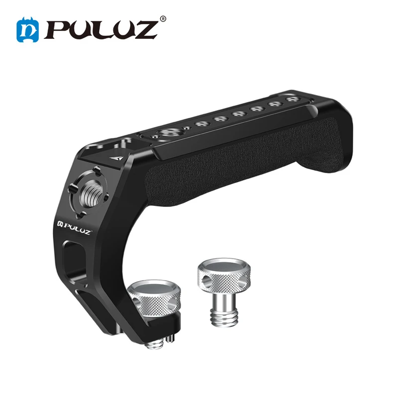 PULUZ Arri металлическая силиконовая верхняя ручка для камеры, клетка для кроликов, расширительные аксессуары с креплением для холодной обуви для стабилизатора камеры PULUZ Arri металлическая силиконовая верхняя ручка для камеры, клетка для кроликов, расширительные аксессуары с креплением для холодной обуви для стабилизатора камеры