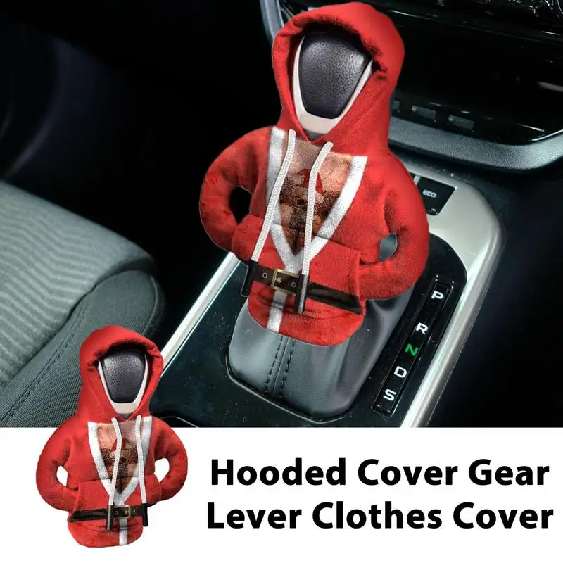 Hoodie Shift Lever Cover Universal  Change Lever Sweatshirt Gearshift Cover Hoodie Gear Knob Sweater Car Gear Shift Knob Cover