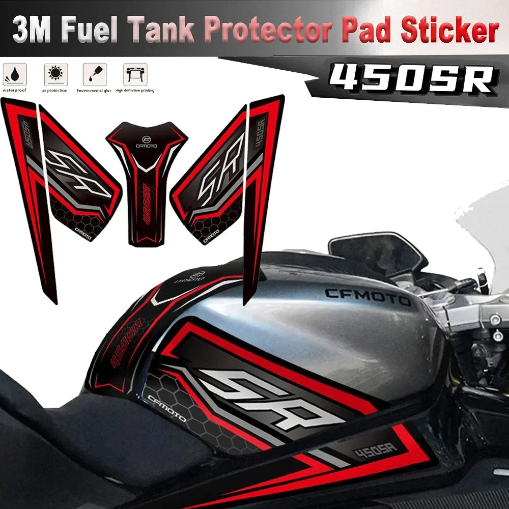 

For CFMOTO 450SR CF MOTO 450 SR CFMOTO450SR Motorcycle Accessories Tank Pad Tankpad Fuel Fueltank Gasoline Protector 3M Sticker