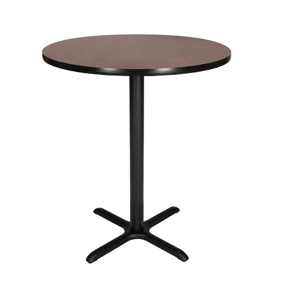 

OEFCT13636XBMY Premium Commercial-Grade Restaurant and Breakroom Cafe Table (Round, 36 in Diameter, 42 in Bar Height, X-Base, Bl