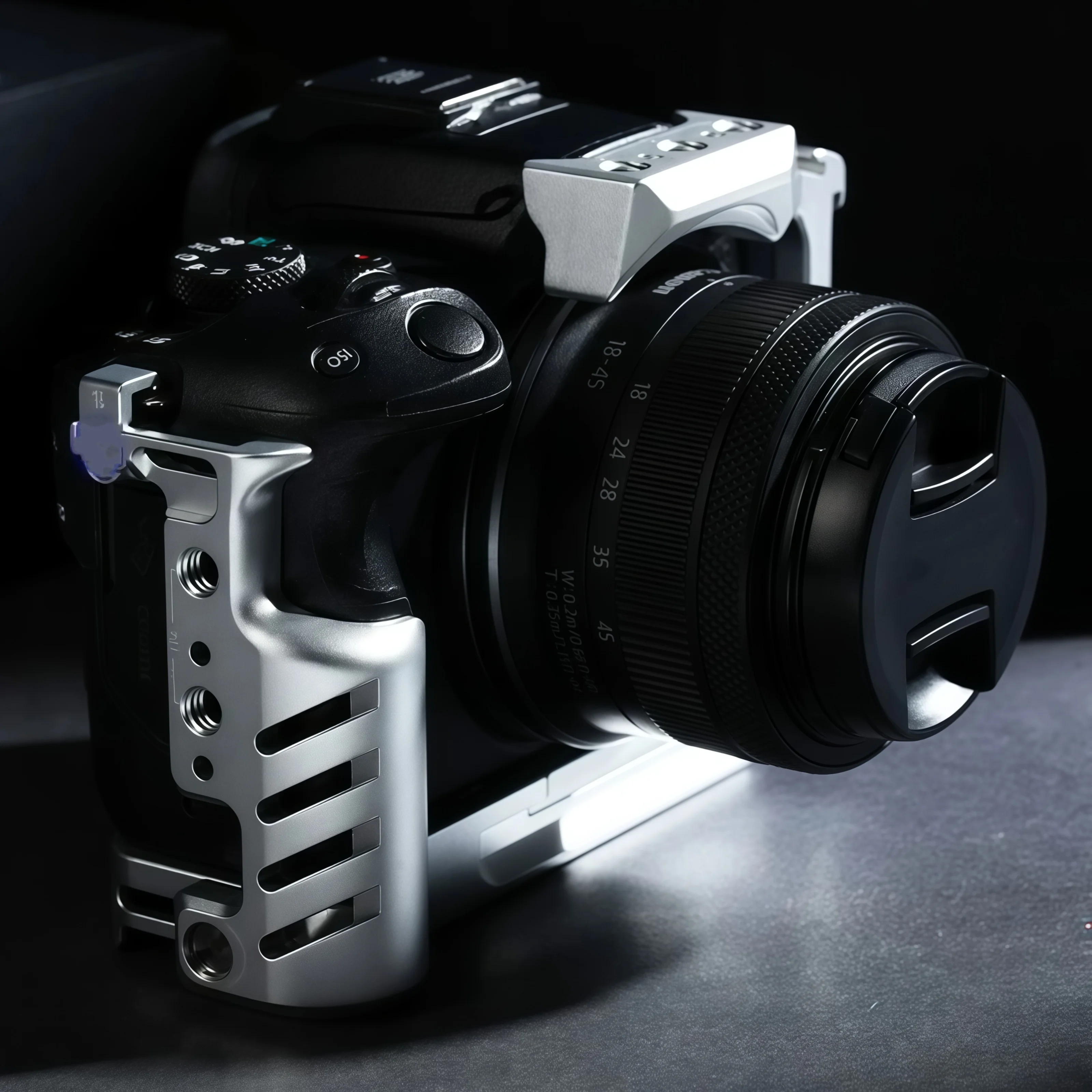 Camera cage quick release stabilizer suitable for Canon R50 VLOG expansion Aluminum protection frame