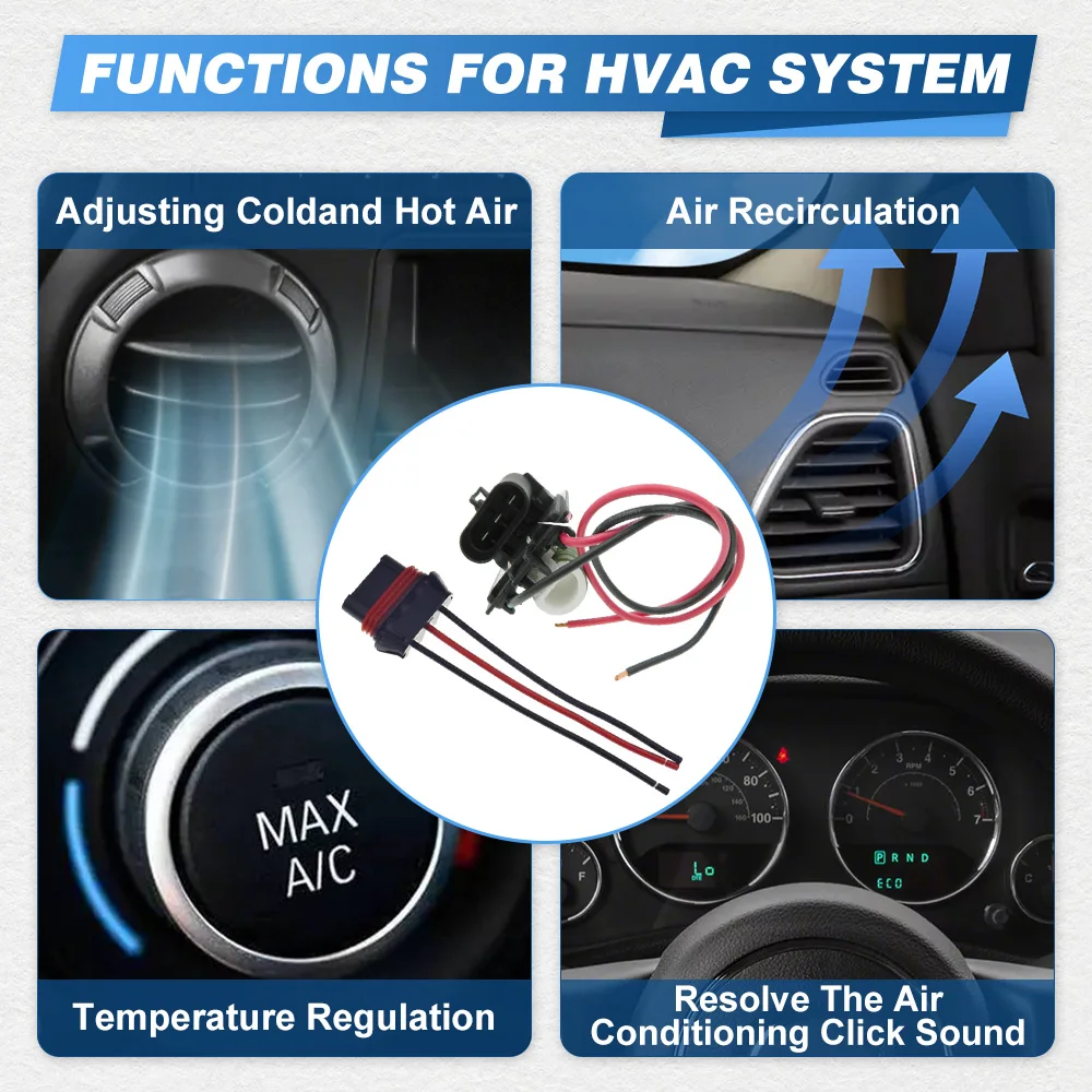 

Car Radiator Fan Blower Motor Resistance Plugs Connector For Chevrolet Cruze 2.0L 2010–2016 Aveo T300 3134503121, 16454990,