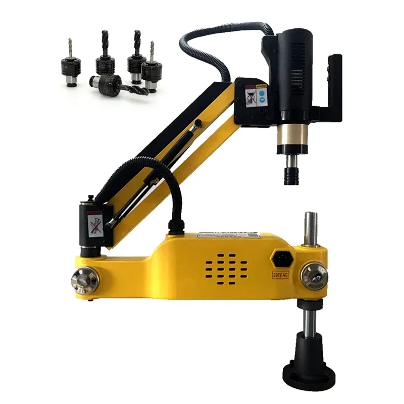 

Vertical/Universal Electric Tapping Machine M3-M16 M6-M30 Tapper Arm with ISO/DIN/JIS Chuck Optional Threading Drilling Device