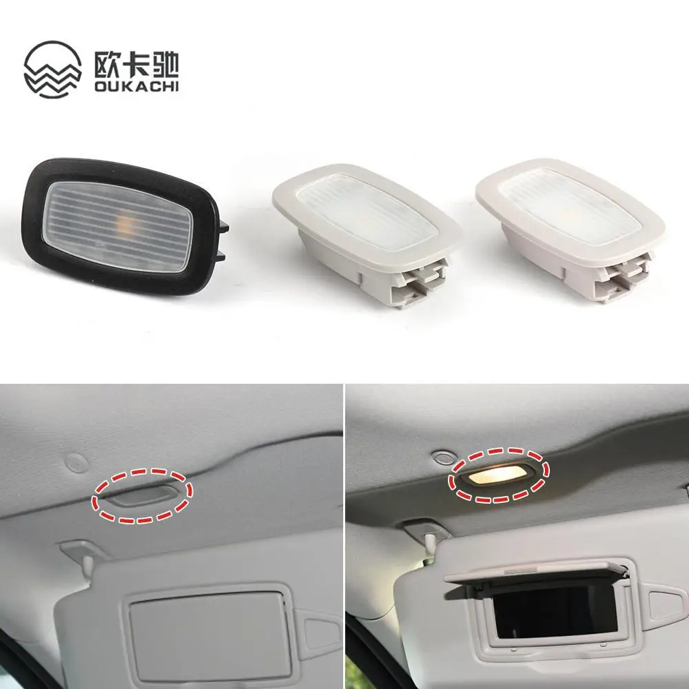 Car Interior Light For Make-Mirror For Mercedes W205 W213 Car Sunshade Lights For Benz C E S GLC Class 0009069504 2015-2021