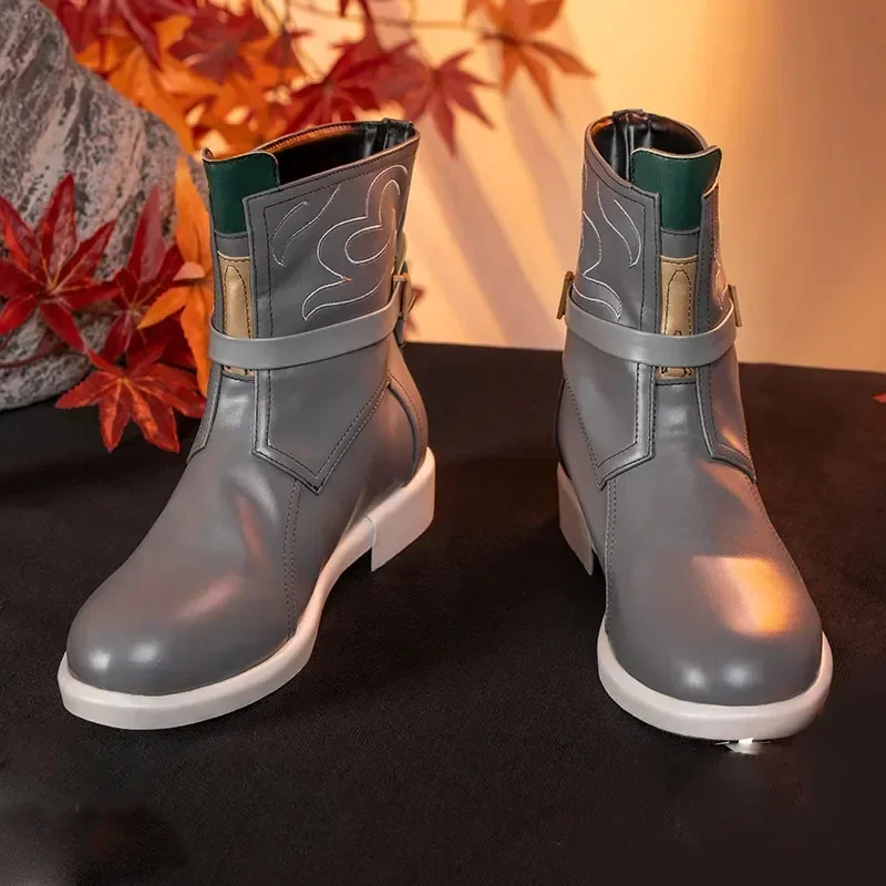 Honkai: Star Rail Dan Heng Cosplay Shoes Leather Boots Combat Unisex Halloween Party Adult Boots Clothing Prop Accessories view 2