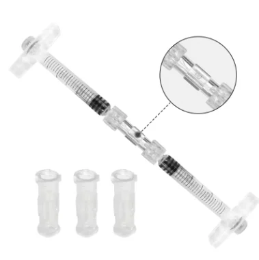 10-1000pcs Luer Syringe Connector Double Joints Coupler Sterile Packaged Female to Female Luer Lock Adapter