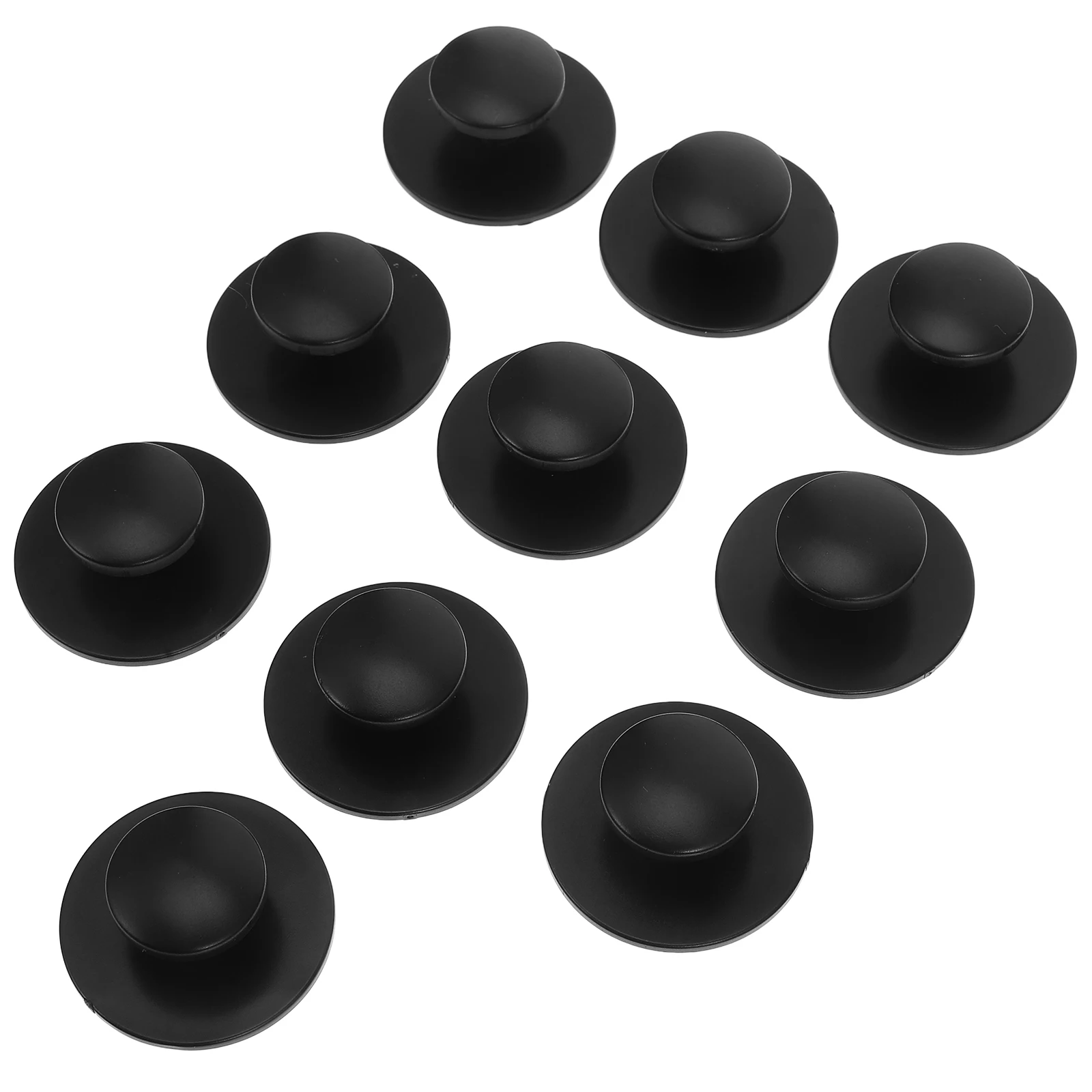 

10Pcs Adhesive Cabinet Knobs Round Self Stick Drawer Pulls for Kitchen Cupboard Wardrobe Glass Door Furniture Smooth Grip