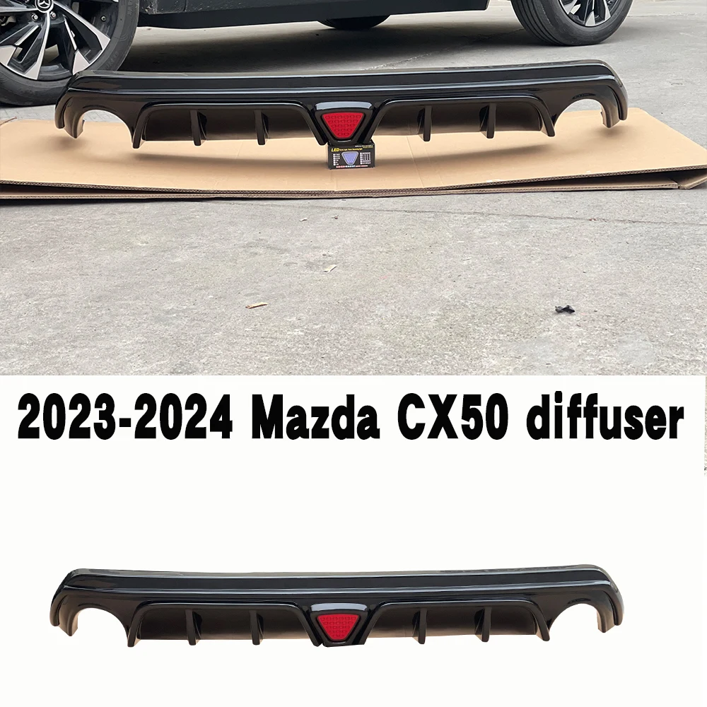 Suitable for Mazda CX50 CX-50 automotive diffuser ABS material black carbon fiber pattern exhaust decoration