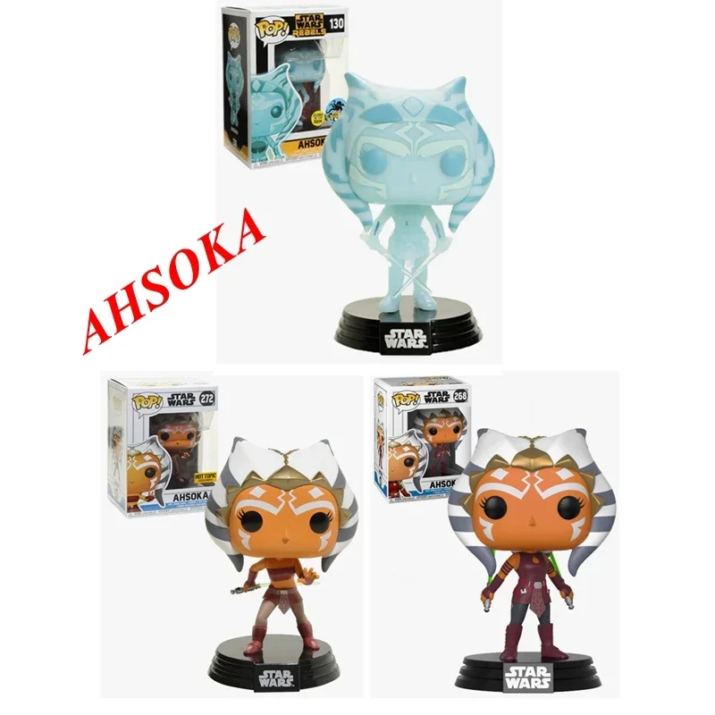 FUNKO POP NEW Arrival Star-Wars Series #272 AHSOKA #130 #268 Vinyl Figure Dolls Action Toys for Children Birthday Gifts