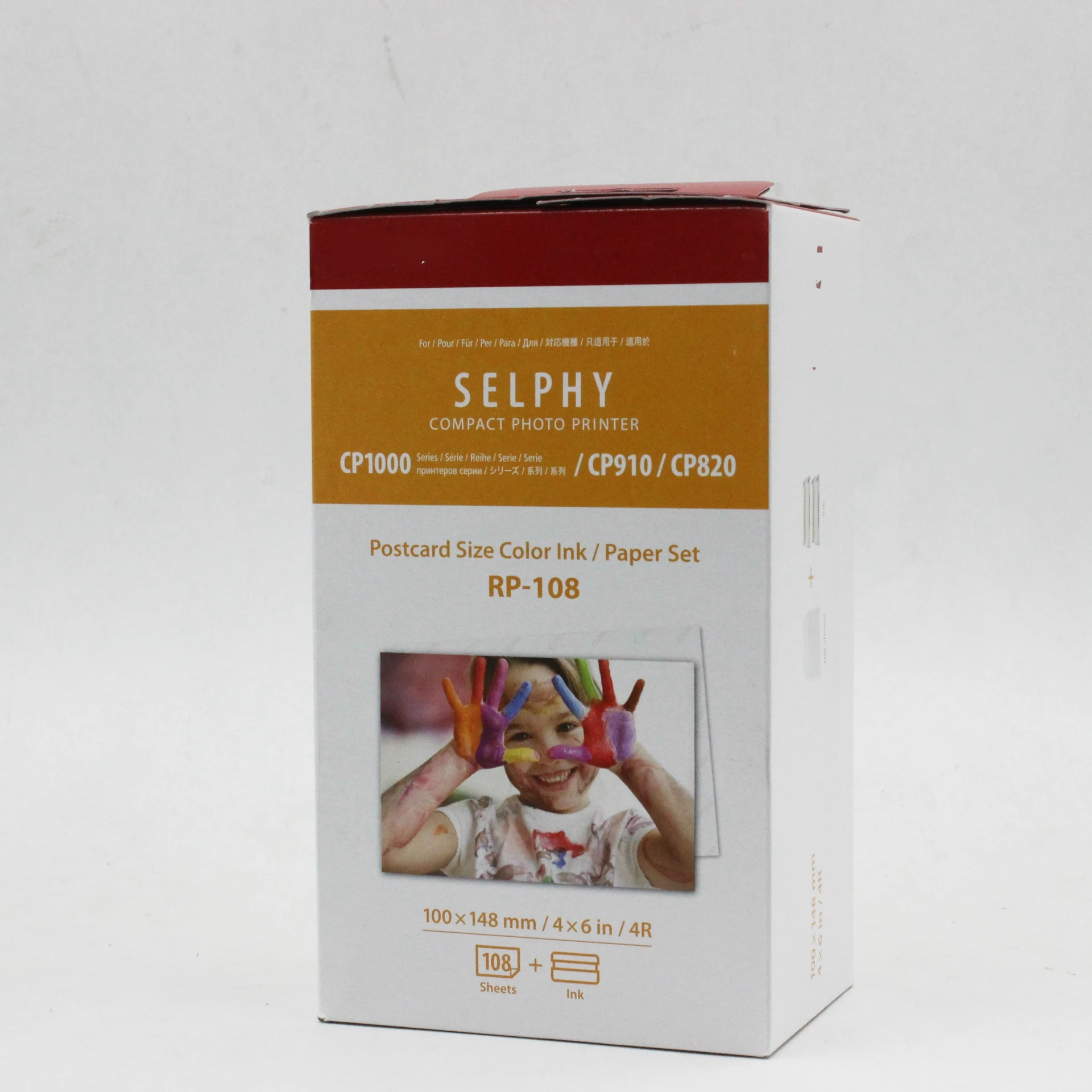 

6-дюймовый фотопринтер RP-108 для CP910 CP1200 CP1300, оригинальная 6-дюймовая фотобумага RP108, портативный домашний принтер, фотобумага