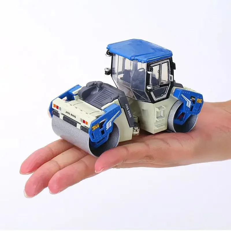 

1/60 Alloy Double Steel Roller Model Die Casts Toy Engineering Vehicles Simulation Road Repair Machine Children's Toy Car Gifts