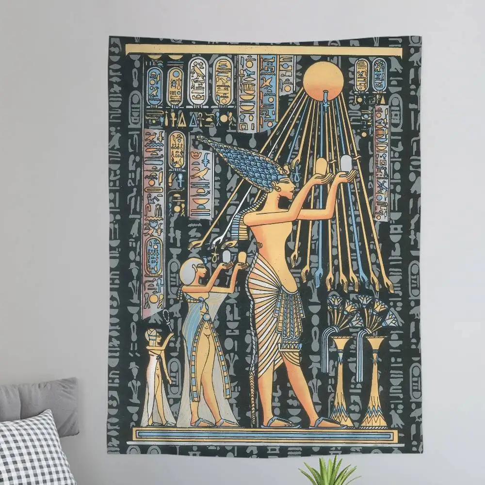 Egyptian Mythology Hanging Bohemian Tapestry Bohemian Wall Tapestries Mandala Kawaii Room Decor